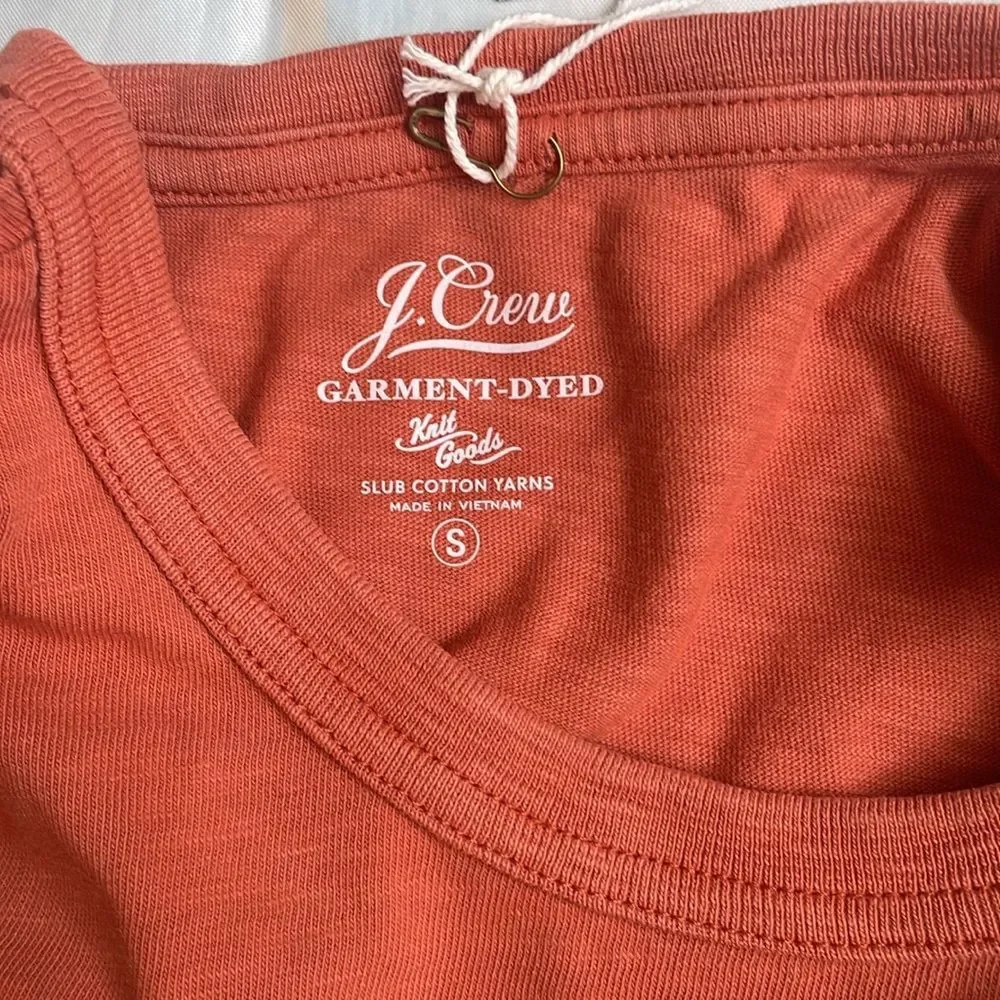 J. Crew Men Slim slub cotton garment-dyed T-shirt Short Sleeve NWT